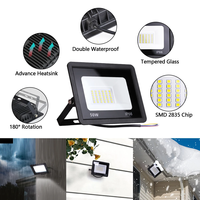 Chine Fournisseur LED Mur Monté Extérieur 10W 2OW 30W 50W AC 220V IP66 Étanche Réflecteur Projecteur Projecteur