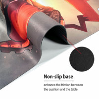 Tapis de jeu anime personnalisé XL XXL, grand format, imprimé, bords cousus, antidérapant, en néoprène et caoutchouc, pour jeux de société
