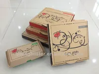 Boîtes à pizza en carton personnalisées résistantes à l'huile, fabricants de boîtes à pizza imprimées avec logo