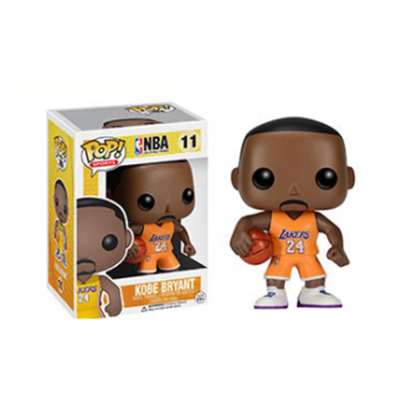 FUNKO POP баскетбольная звезда Kobe экшн-фигурка Коллекционная модель игрушка для фанатов 11 Фабрика оптовая продажа OEM желтый фиолетовый