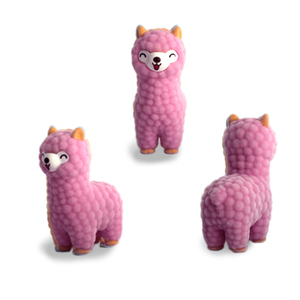 Ensemble de jouets en PVC floqué écologiques, mini figurines de lamas/alpaca kawaii, figurines de jouets promotionnelles miniatures - Product Image 4