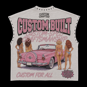 T-shirt en coton épais 300 g/m² avec strass, délavage vintage, coupe oversize, motif graphique, épaules tombantes, logo personnalisé, pour homme - Product Image 2