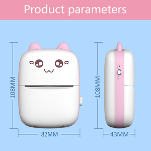 Imprimante portable AI C9 Cute Cat 200 dpi, imprimante intelligente de poche pour enfants et étudiants, pour créer des autocollants photo, des étiquettes et des jouets DIY - Product Image 5