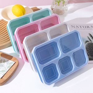 Portable 5 Compartment Fruit Snack Bento Box BPA Free <b>Refrigerator</b> Lunch Storage for Food Preservation - Product Image 6