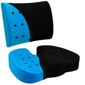 Cojín de Asiento y Soporte Lumbar al por Mayor, Reduce la Presión y Mejora la Comodidad de la Espalda, Espuma Viscoelástica con Gel - Product Image 1