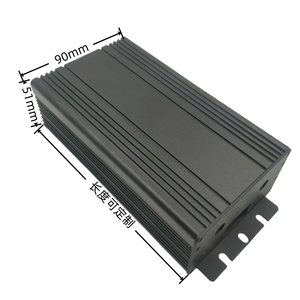 Caja de Control de Aluminio Extruido Anodizado de Aleación Al6063 de Longitud Personalizada, Disipador de Calor para Proyectos de Instrumentos Electrónicos, Placa Frontal para <span class=keywords><strong>PCB</strong></span>, IP54, ROHS - Product Image 2