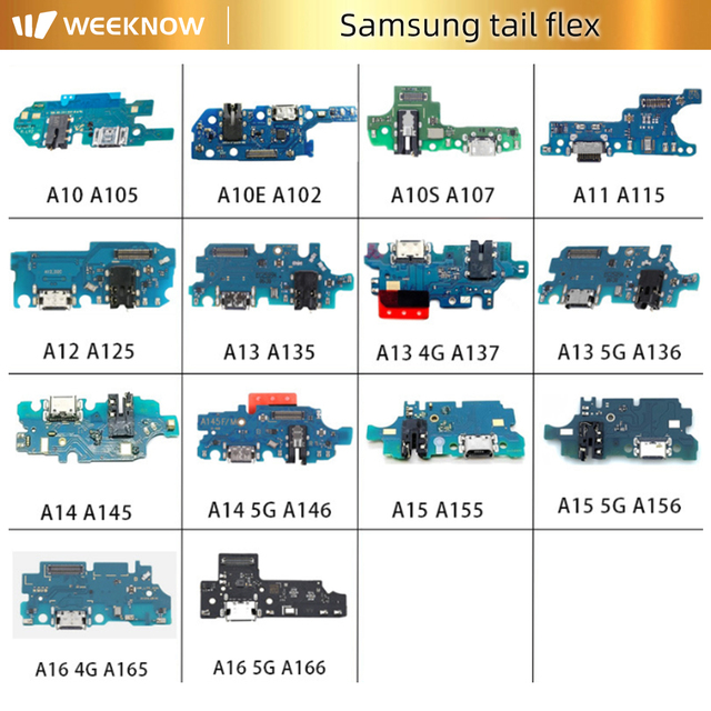 WEEKNOW Mobile Phone USB Charging Port Board for Samsung A10/A20/A30 Bar Design 1 Year Warranty
