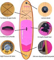 Planche de surf SUP gonflable tout rond de 10'6ft personnalisée en usine planche à pagaie debout avec siège de kayak