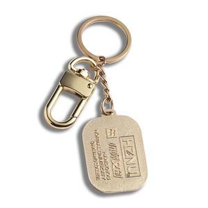 Promotional Items Rectangle Gold Soft Enamel Metal Souvenir Gift Bag <b>Key</b> <b>Chain</b> - Product Image 5