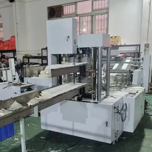 Máquina de fabricación de pañuelos de servilletas de alta velocidad de doble cubierta en relieve completo