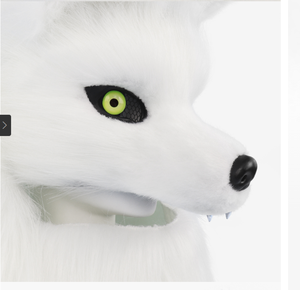 Disfraz de <span class=keywords><strong>Cosplay</strong></span> de <span class=keywords><strong>Anime</strong></span> con Capucha de Cabeza Completa de Lobo de Peluche para Adultos, Ideal para Conveniones y Eventos Otoñales - Product Image 6