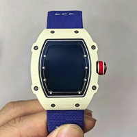 Jam Tangan Mekanik Otomatis Serat Karbon Safir 67-02 Mewah Kelas Atas untuk Pria dan Wanita, Model Bisnis Terbaru dan Terlaris