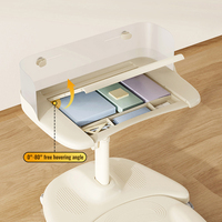 Ensemble de bureau pour enfants Tenwin 2806 écologique en ABS avec chaise anti-affaissement, table d'étude robuste 100 kg pour l'école et la chambre