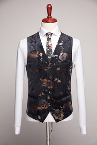 Costume Décontracté de Luxe pour Homme, Tenue de Soirée Élégante, Coupe Slim, Trois Pièces, pour Bureau et Fêtes - Product Image 2