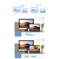 1080P 60Hz USB C draadloze zender-ontvangerkit 50M Plug and Play schermspiegeling voor laptop, telefoon naar tv-projector