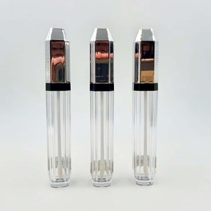 Tube de brillant à lèvres octogonal transparent personnalisé, conteneur vide pour rouge à lèvres, emballage cosmétique pour gloss à lèvres, marque privée - Product Image 5