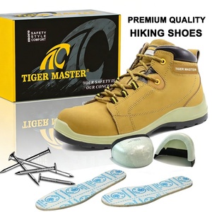Botas de seguridad de cuero de vaca <span class=keywords><strong>amarillo</strong></span> antiestáticas antideslizantes resistentes al aceite de la marca Tiger Master para evitar pinchazos con punta de fibra de vidrio - Product Image 3