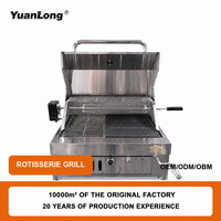 Ensemble barbecue moderne en acier inoxydable 304 de qualité supérieure, avec gril à charbon intégré, pour îlot extérieur