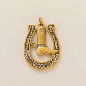 Bottes Manna série fer à cheval en acier inoxydable 100% avec breloques résistantes au ternissement plaquées or 18 carats pour la fabrication <span class=keywords><strong>de</strong></span> bijoux - Product Image 3