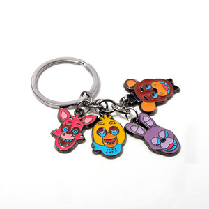 Porte-clés en émail <span class=keywords><strong>FNAF</strong></span> Fazbear, anime tendance, pour sac à dos, vêtements, breloques, cadeau de vacances pour enfants - Product Image 1