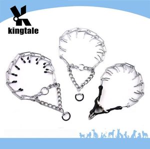 Kingtale Pet Pinch Choke Halsbänder Kohlenstoffs tahl Metall zinken Hunde trainings halsband für Haustiere - Product Image 3