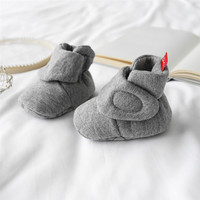 Chaussures à semelle souple Hansheng pour bébés de 0 à 1 an, modèle 2881, printemps, automne, hiver, chaleur, pur coton, Chine