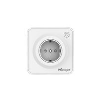 Milesight WS513 soket dinding pintar LoRaWAN 16A, kontrol tombol lokal dan kendali jarak jauh untuk kantor cerdas