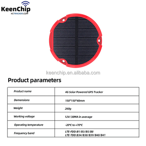 KEENCHIP популярный автомобильный трекер gps отслеживание в реальном времени 4G доставка контейнер отслеживание солнечный gps трекер - Product Image 2