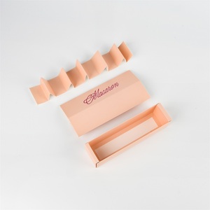 Bán Sỉ Hộp Giấy Ủng Hộ Kiểu Ngăn Kéo Nhỏ Hình Bánh Macaron Nhỏ Đơn Đóng Gói Cho Bánh Quy Bánh Quy Kèm Miếng Chèn Chia - Product Image 3