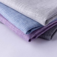Tissu en lin français à texture naturelle 100% lin pur 135CM 168GSM respirant à carreaux pour vêtements printemps-hiver