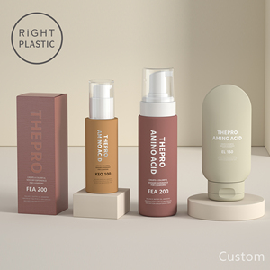 EL bán buôn chai nhựa bao bì container tùy chỉnh Frosted mỹ phẩm Kem chống nắng Mặt Sữa rửa mặt nhựa bóp ống cap - Product Image 5