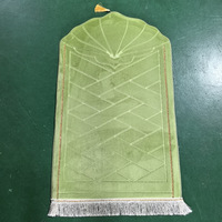 Tapis de prière en flanelle de luxe lavable en machine Tapis de prière islamique musulman Tapis de prière islamique