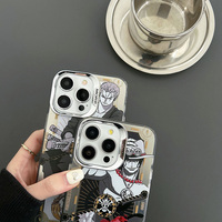 Nouvelle conception coques de téléphone pour iPhone XR 11 12 13 14 15 Plus Pro Max dessin animé Anime une pièce Zoro Ace protecteur antichoc couverture
