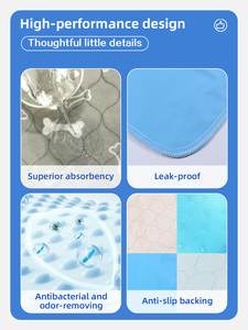 Bán buôn vật nuôi đào tạo nguồn cung cấp có thể giặt Puppy đào tạo pad không thấm nước Dog PEE Pad tái sử dụng PEE Pads cho chó và mèo - Product Image 5