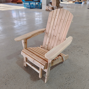 Chaise <span class=keywords><strong>de</strong></span> <span class=keywords><strong>jardin</strong></span> DISHI, mobilier d'extérieur, bois massif, chaise longue Adirondack moderne à capot, pliable, peinture écologique à base d'eau - Product Image 3