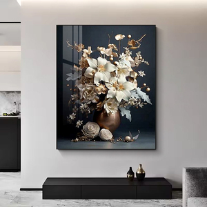 Peintures murales romantiques et colorées en gros pour salon, décorations de luxe pour <span class=keywords><strong>la</strong></span> maison, peintures en porcelaine cristalline - Product Image 1