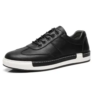 UP-0551J Estilo Vintage Respirável PU Couro Vestido Sapatos Casual Sport Sneakers 48 tamanho