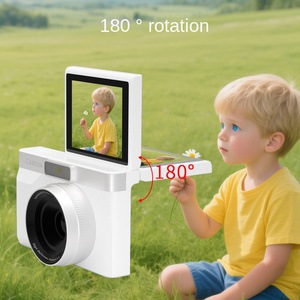 Sınır Ötesi Retro Tarz Taşınabilir Vlog Kamerası Fotoğraf Video Kayıt Öğrenci Hediyesi HD 2.4 İnç Döndürülebilir Ekran Makro Akıllı Çekim - Product Image 3