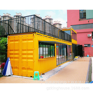 ร้านขายอาหารแบบตู้คอนเทนเนอร์ โครงเหล็กสแตนเลส 4.8 ม. ประกอบง่าย ร้านขายของเคลื่อนที่กลางแจ้ง พร้อมระบบไฟฟ้าในตัว - Product Image 5