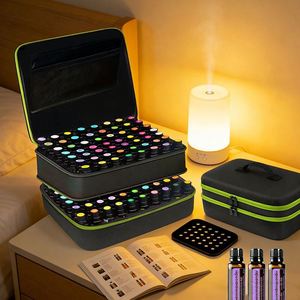 Caja de Almacenamiento de Aceites Esenciales de Doble Capa Resistente, con Capacidad para 136 Botellas, Organizador de EVA a Prueba de Golpes con Inserto de Espuma - Product Image 2