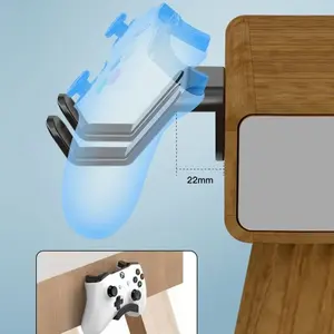 Soporte de Pared para Controladores de Videojuegos para Nintendo Switch Pro y para <span class=keywords><strong>Sony</strong></span> Xbox, Sin Necesidad de Perforación - Base de Almacenamiento - Product Image 4