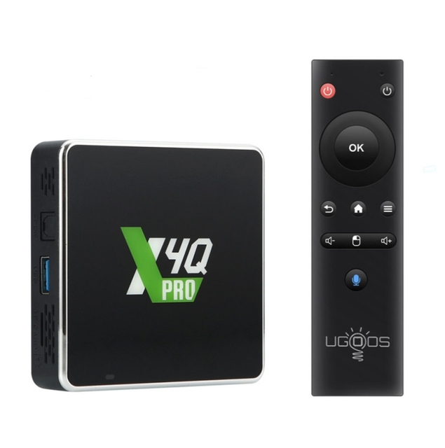 Ugoos X4Q Pro Smart TV Box Android 11 Amlogic S905X4 LPDDR4 4GB 32GB AV1 HDR 1000M BT5.1 4K Set Top Box X4Q Plus 4GB32GB X4QCube