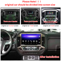 Autoradio Android 13 13,3 pouces avec GPS et navigation pour Chevrolet Silverado 2014-2018 GMC Sierra 2014-2018 Carplay FM Navi