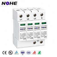 Parafoudre industriel 40 kA, dispositif de protection contre les surtensions et la foudre, parafoudre basse tension 3P, dispositif de protection contre les surtensions (SPD)