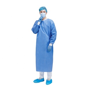 Camice Chirurgico Monouso Unisex in Tessuto Non Tessuto SMS per Isolamento Medico - Product Image 3