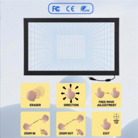 Marco Táctil IR de 20.1 Pulgadas, Pantalla Táctil Infrarroja, Marco Ultrafino de Aluminio, Interfaz USB, Plug and Play, 10 Puntos, Nuevo en Stock, para Negocios