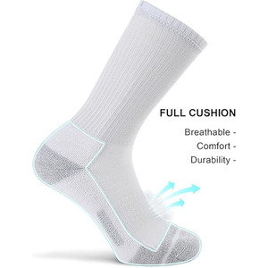 पुरुषों के एथलेटिक क्रू स्पोर्ट्स ने कपास कुकुश्ड चल रहे मोजे - Product Image 5