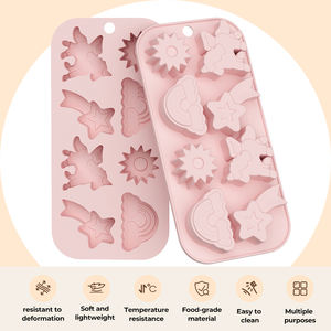 Moule à <span class=keywords><strong>gâteau</strong></span> SILIKOLOVE Factory à 8 cavités, LFGB, platine, antiadhésif, démoulage <span class=keywords><strong>facile</strong></span>, sans BPA, en silicone, pour la <span class=keywords><strong>décoration</strong></span> de gâteaux au mousse - Product Image 4