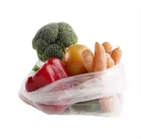Sacs plats transparents de qualité alimentaire PE personnalisés en usine Sacs de supermarché Carton emballé Rouleau à fond carré réutilisable Caractéristique étanche