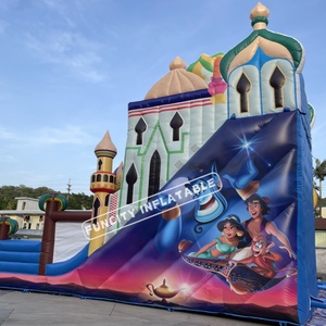 Thương mại cấp PVC Inflatable Bouncer trượt bonucy lâu đài Inflatable nhảy trượt nước với hồ bơi cho mùa hè - Product Image 5